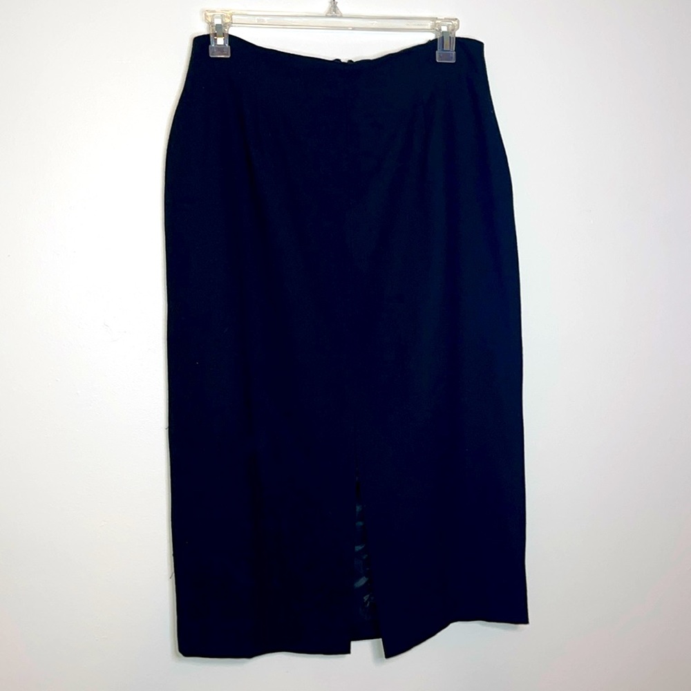 Jones New York Wool Pencil Skirt Black Size 16